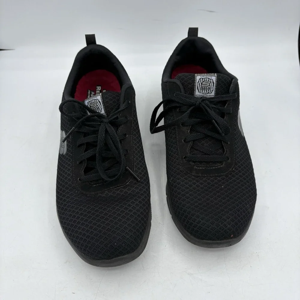 Skechers‎ Work Shoes Womens 9 Ghenter Bronaugh Black Slip Resistant Relaxed Fit
